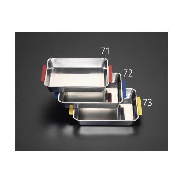 [ステンレス製]取手付トレー