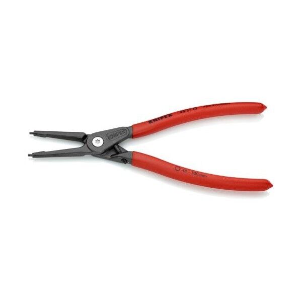 40-100mm 穴用スナップリングプライヤー(ストッパー付) 258g EA590AL-3