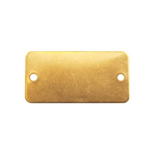 25x51mm タグブランク(真鍮 長四角/10枚) EA591HD-14 10枚