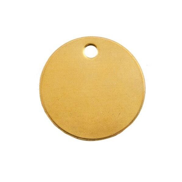 51mm    タグブランク(真鍮 丸/10枚) EA591HG-16 10枚