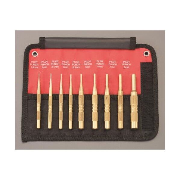 9本組 ロールポンチ(真鍮製)