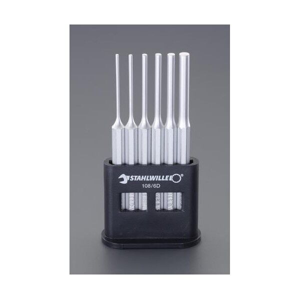 2.5-8.0mm/6本組 平行ピンポンチ 10220.00 EA572S-1