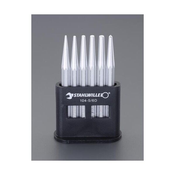 6本組  ピンポンチ  (テーパー･センター)