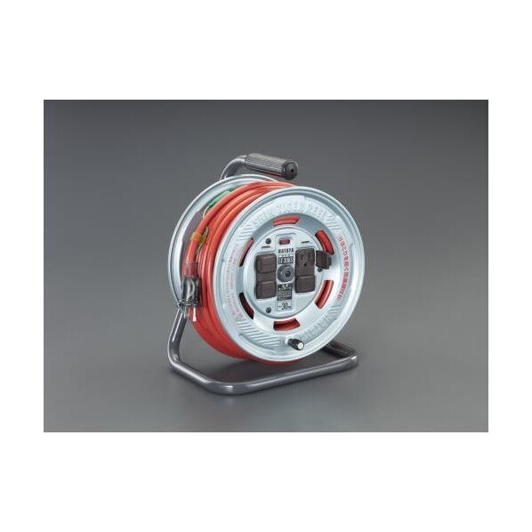 AC125V/15A/30m コードリール(アース付) EA815BS-30 1個