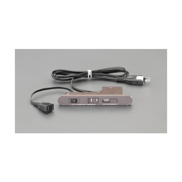 AC125V/15Ax1.5m コンセント(埋め込み/茶)