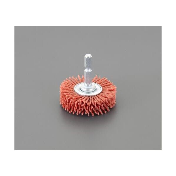 50mm/# 80 六角軸 軸付ブラシ(砥粒付ナイロン) EA819BL-43 1個