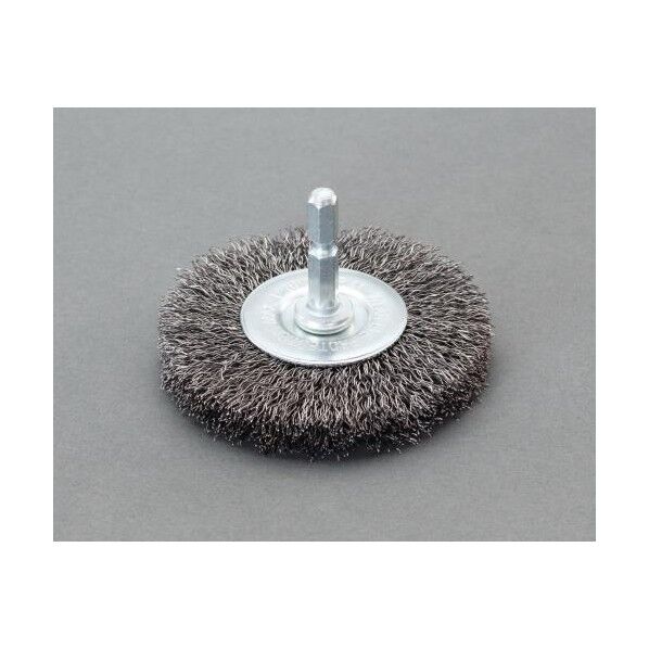 6角軸 ワイヤーブラシ(平型/銅線) 100mm EA819BT-323 1個