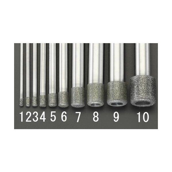 10.5x12.0x100mm ダイヤモンドバー(10mm軸)