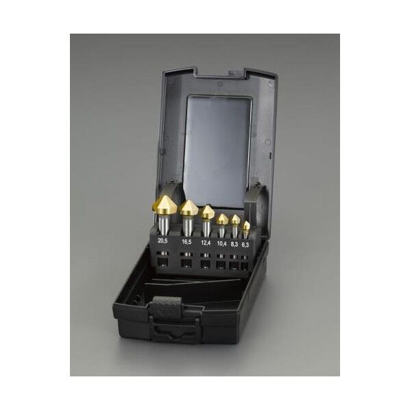 6.3-20.5mm カウンターシンク(6本組・HSS・TiNコート)