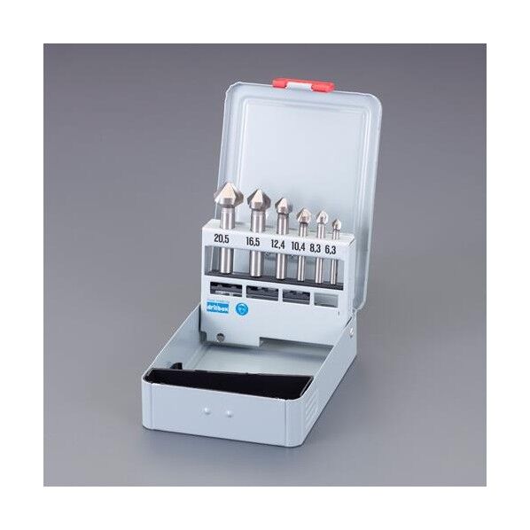 6.3-20.5mm カウンターシンク(3枚刃・6本組・HSS)