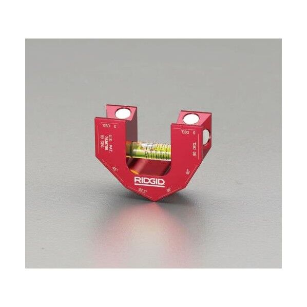 アルミアングルレベル(V溝・マグネット付) 64mm EA721RD-1 1