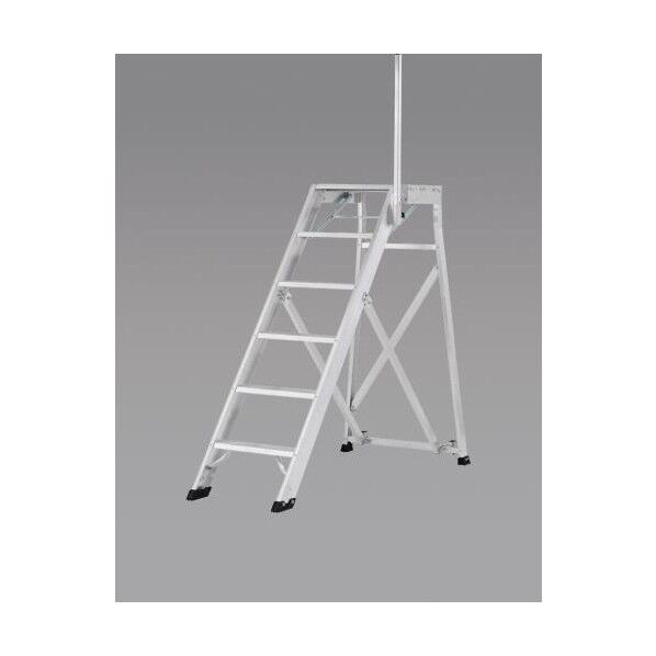 1.50m/6段 作業台(手掛かり棒/折畳式)