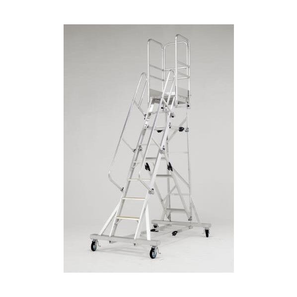 2.66m/ 8段 作業台(手摺り付/折畳式)