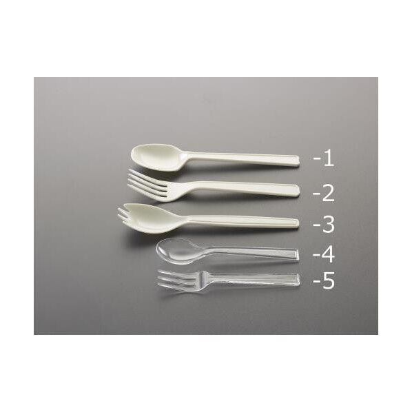 120mm プラスチックフォーク(透明/100本)