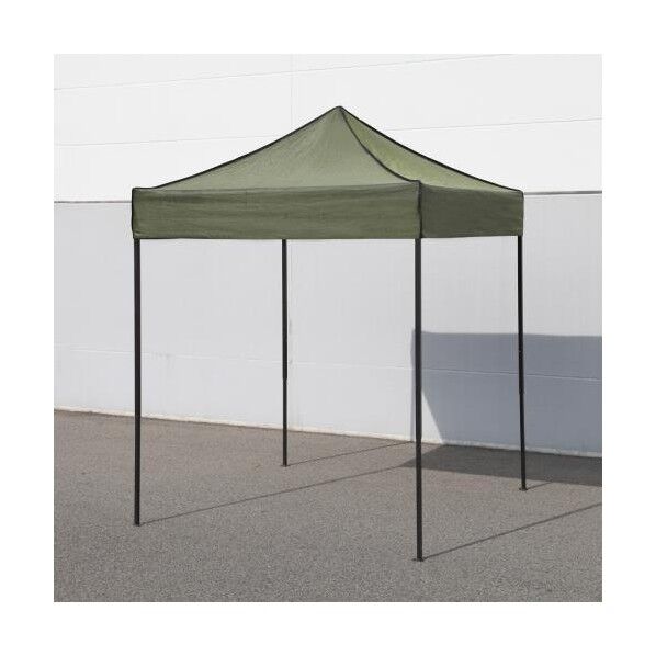 2.0x2.0m 四脚テント(OD色/張ロープ冠付)