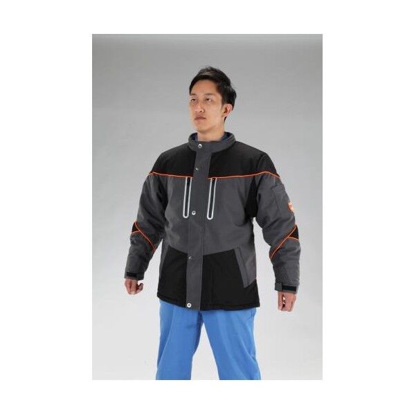 [L] 防寒ジャケット (黒/灰)