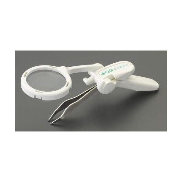 110mm 毛抜き(ルーペ付)