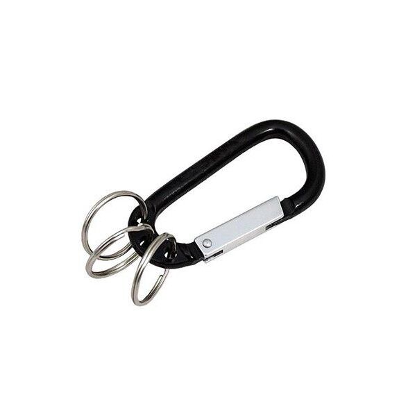 キーリング(カラビナフック/ブラック) EA916ZL-92 1個