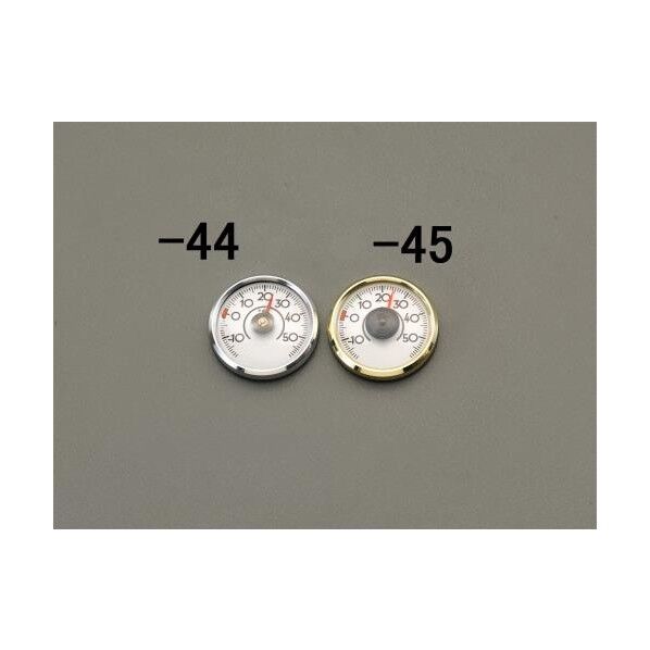 温度計(粘着テープ付) シルバー 直径45mm EA728AC-44 1