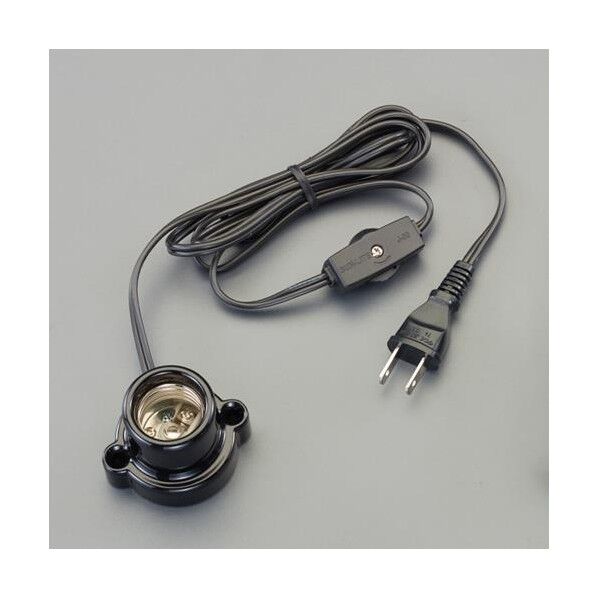 125V/3A 電球用ソケット(E26口金/1.5mコード付) EA940C-151 1個