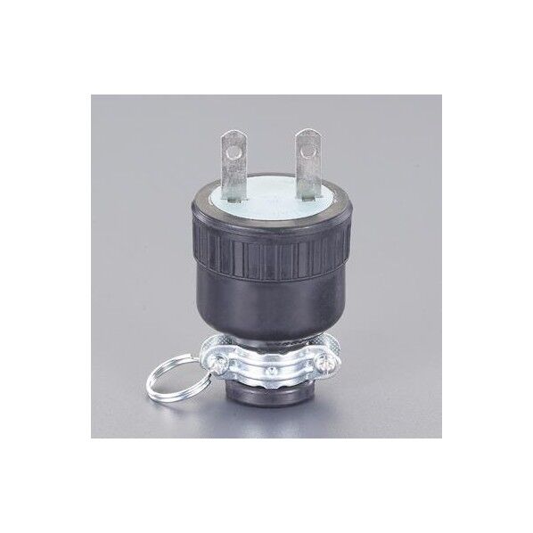 AC250V/15A ゴムプラグ(2P) EA940BV-3 1個