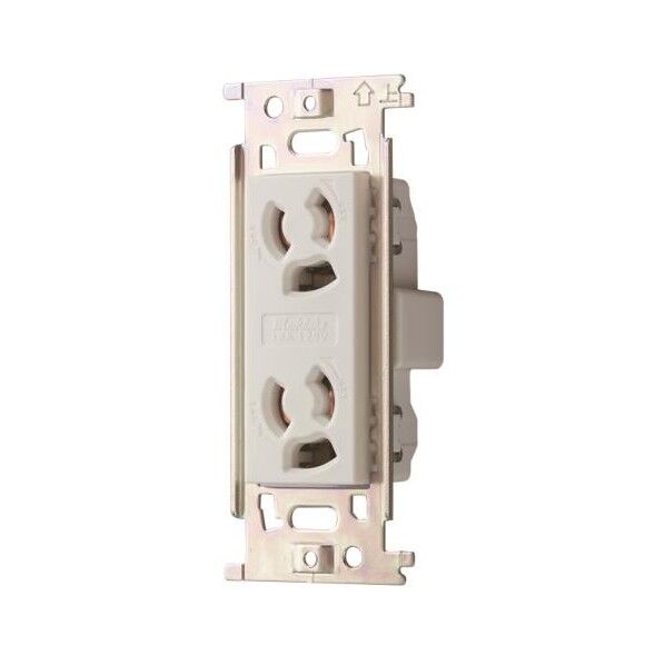 125V/15A [2クチ･抜け止め]コンセント EA940CM-6A 1個