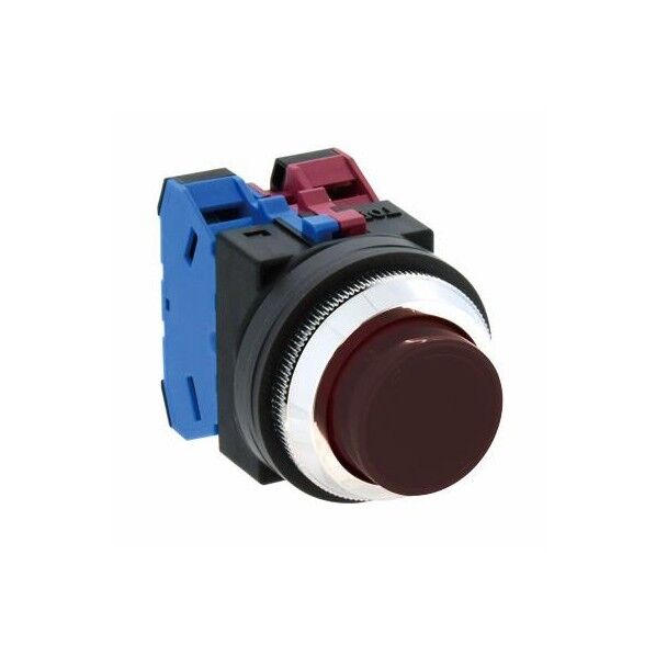 1b/30mm 押しボタンスイッチ(突型/黒)