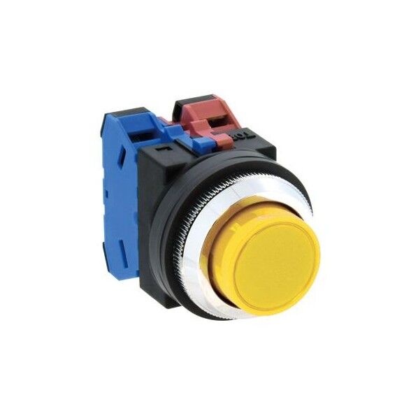 1a/30mm 押しボタンスイッチ(突型/黄)
