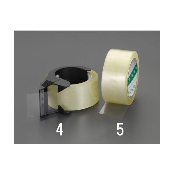 48mmx50m 梱包用透明テープ(カッター付/強粘着)