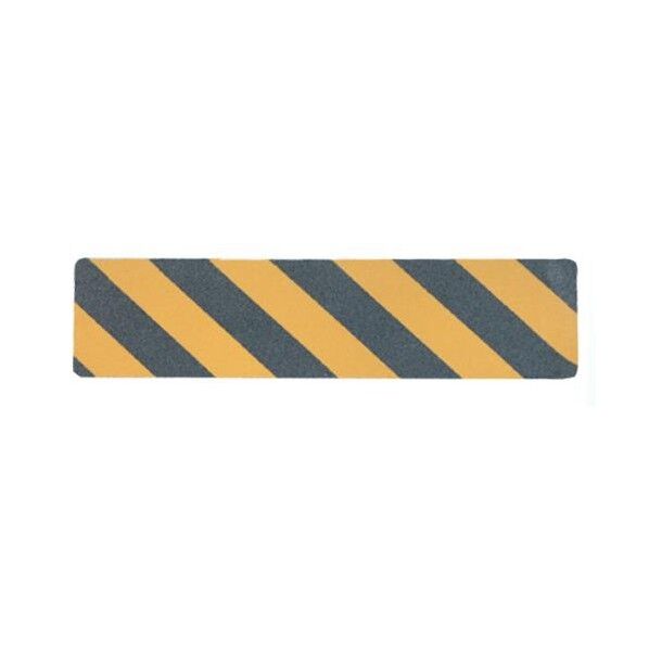 150x600mm すべり止め付マグネットシート(黒/黄)