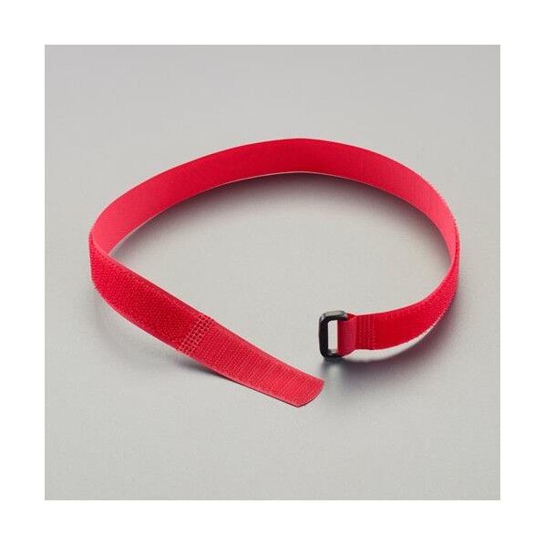 20x 750mm マジックストラップ(強力結束/赤)