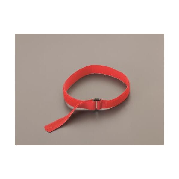 25x1600mm マジックストラップ(強力結束/赤)