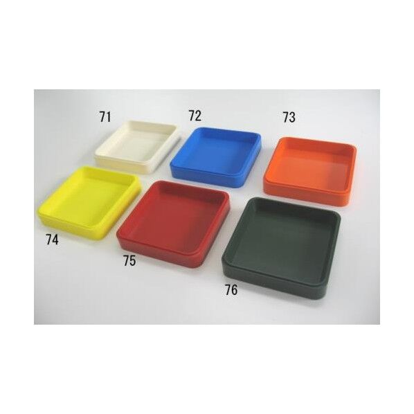 角・パーツトレイ 白 70×70mm EA519WA-71 1