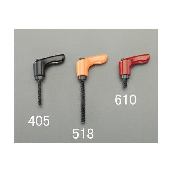 M4x45mm 雄ねじミニクランプレバー(レッド)