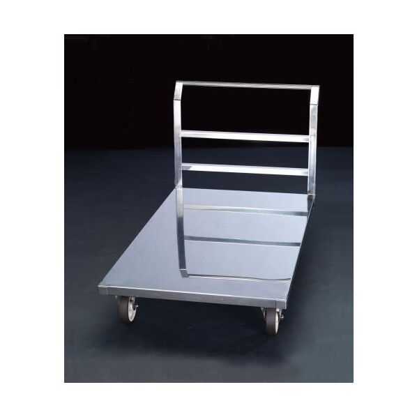 750x1200mm/500Kg[ステンレス製]運搬車 EA520BS-2 1