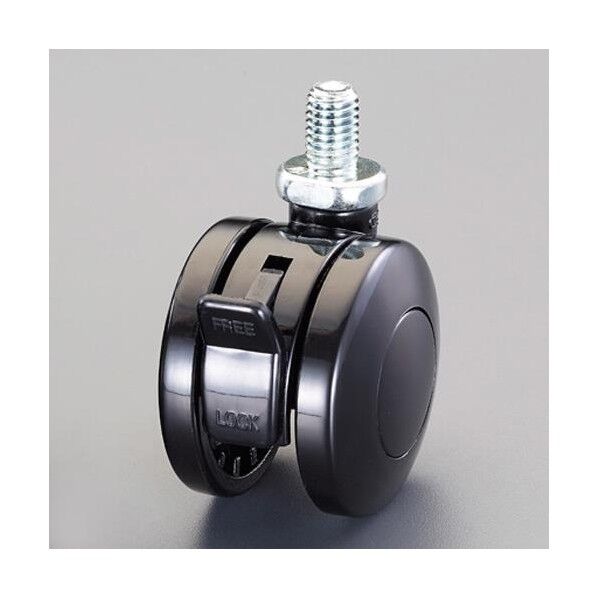 50mm キャスター(ツインホイール･M10xP1.5ネジ･ブレーキ付)