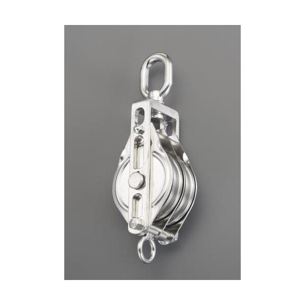 127.0mm [ワイヤー用]リング付滑車(ステンレス製/2車) EA987SP-8W 1個