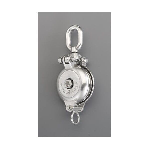 76.0mm  [ロープ用リング付ベアリング滑車(ステンレス製