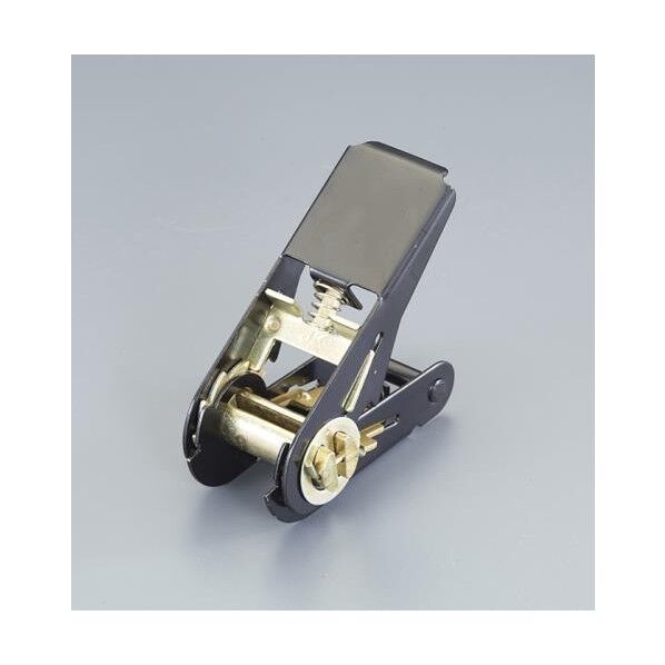 25mm/ 700kg バックル(ラチェット式/スチール黒メッキ)