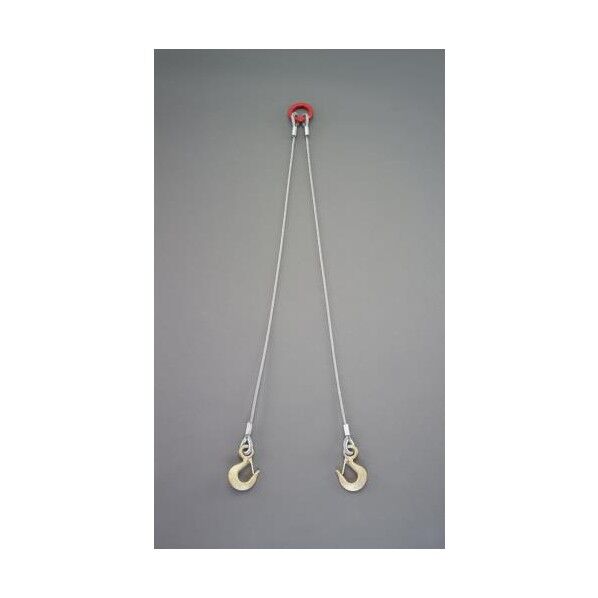 0.57tonx1.0m ワイヤースリング(2本懸け)