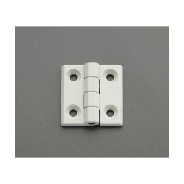40x40mm フラットヒンジ(ポリアミド/グレーホワイト)
