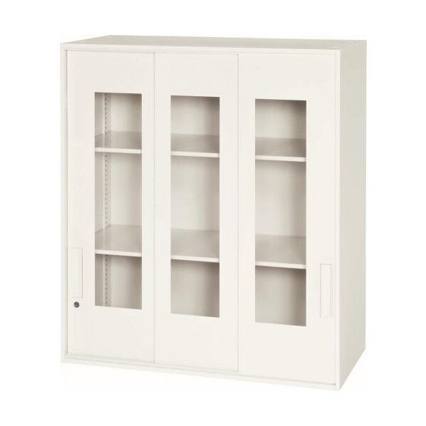 900x400x1030mm 収納庫(3枚引き戸/アクリル戸