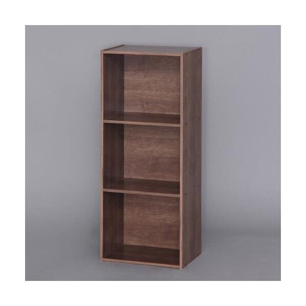 415x290x1015mm/ 3段 収納ラック(ブラウン) EA954FB-33B 1台