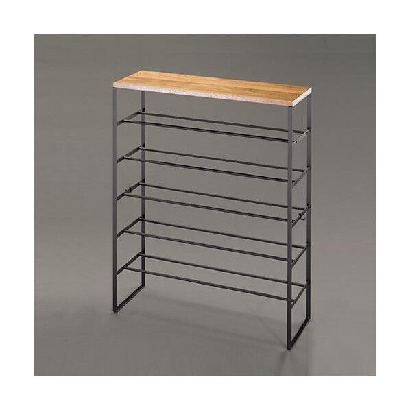 660x250x870mm シューズラック(ブラック)