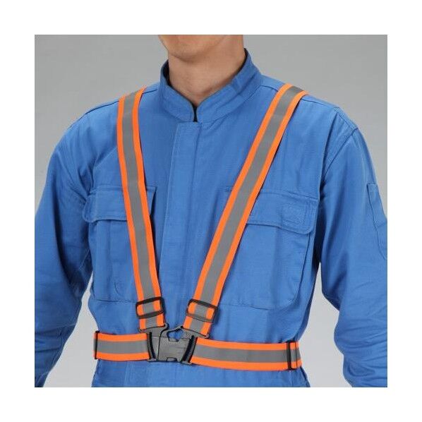 安全ベスト(縁無し/蛍光オレンジ)