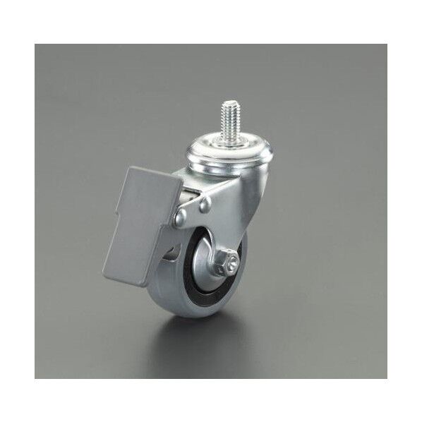 60mm/M12 キャスター(自在金具/ブレーキ付/ねじ式)