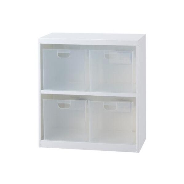 585x346x638mm/2列2段 収納庫(BOX付)