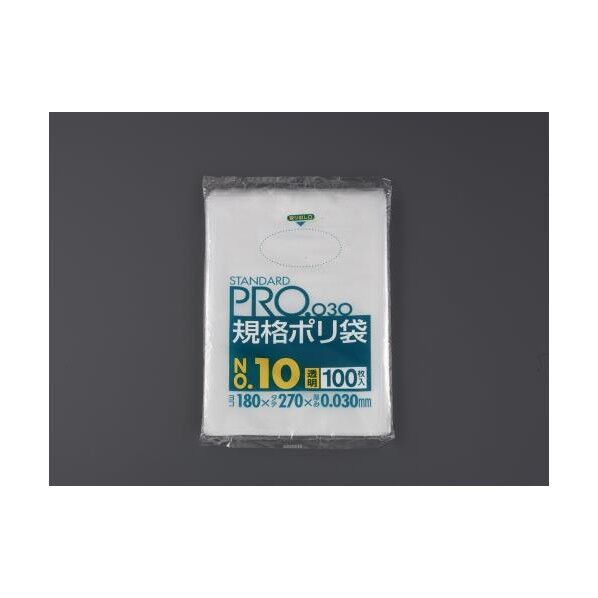 230x340mm ポリ袋(透明/100枚)