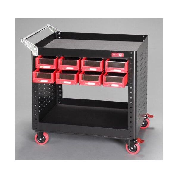 850x550x 880mm/2段 ツールワゴン(パーツトレー付)