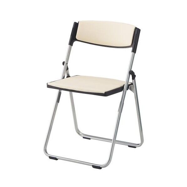 折畳み椅子(ブラック/アイボリー) EA956XE-47 1個